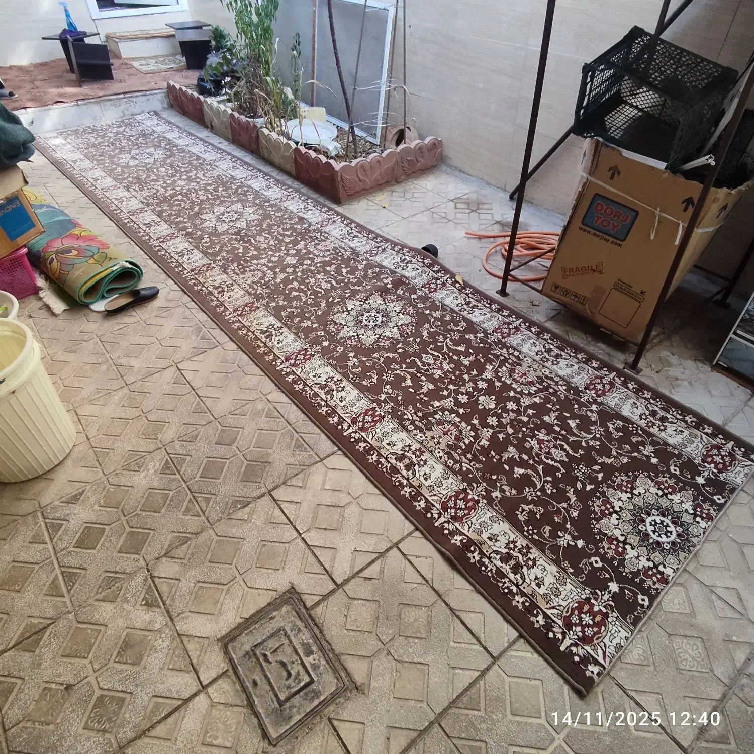 فرش با ابعاد ۵/۵×۱/۱۰ فروش فوری|فرش|خرمدره, |دیوار