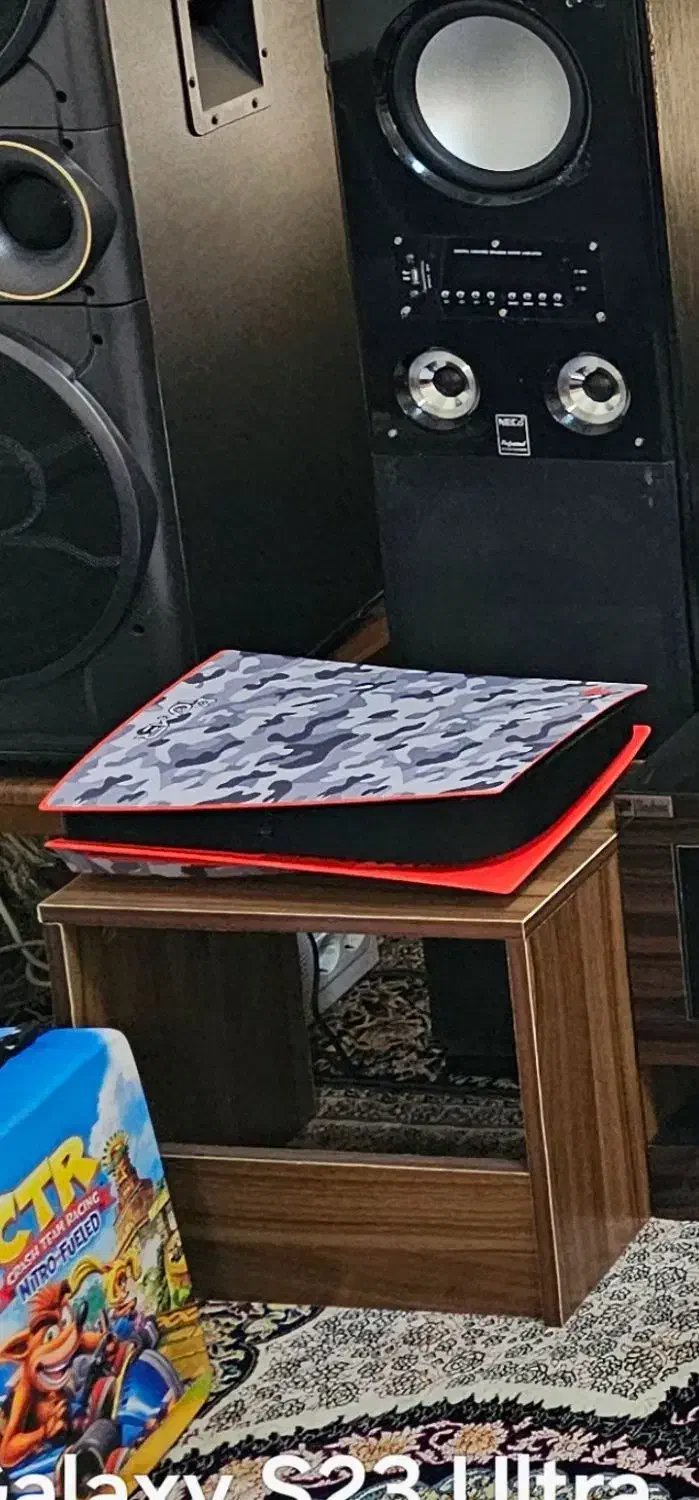 فیس پلیتps5فت دیسک خور رنگ قرمز|کنسول، بازی ویدئویی و آنلاین|شیراز, جوادیه|دیوار