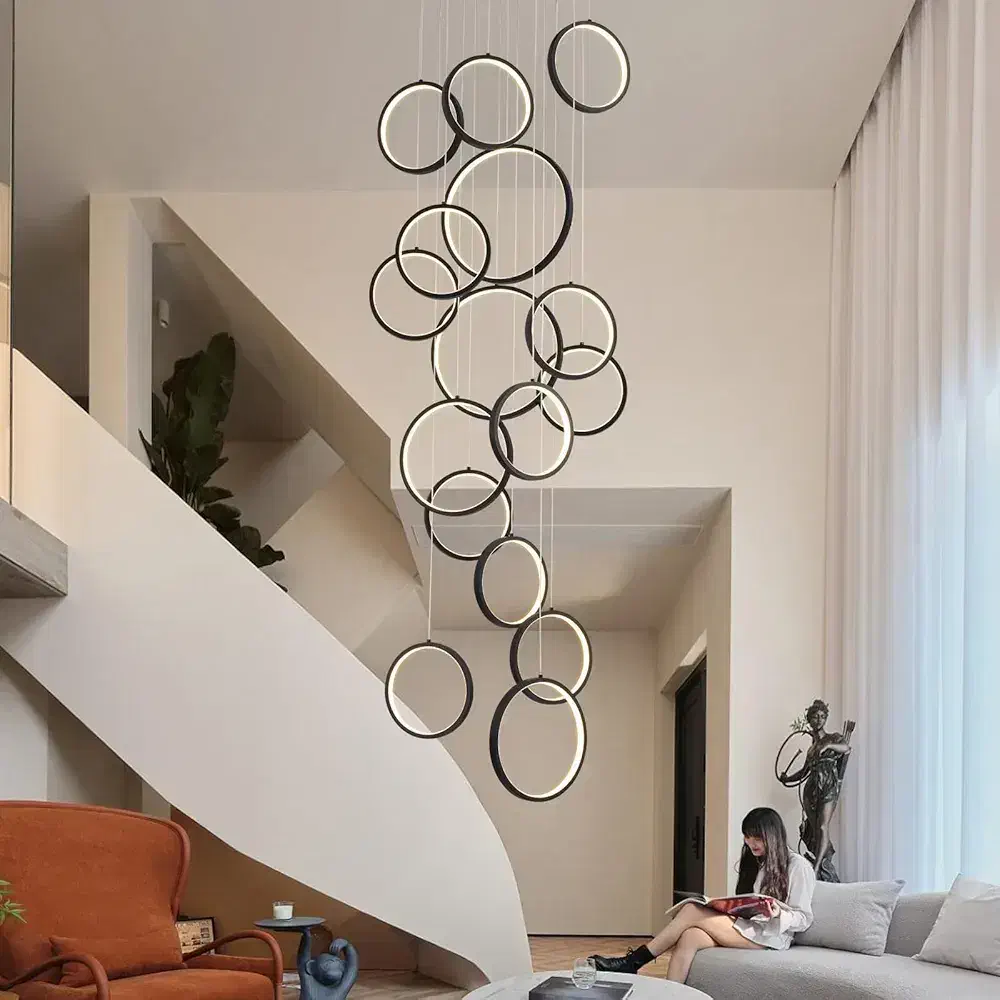 لوستر سقفی مدرن بلند طرح زاگرس|لوستر و چراغ آویز|تهران, شهرک چیتگر|دیوار