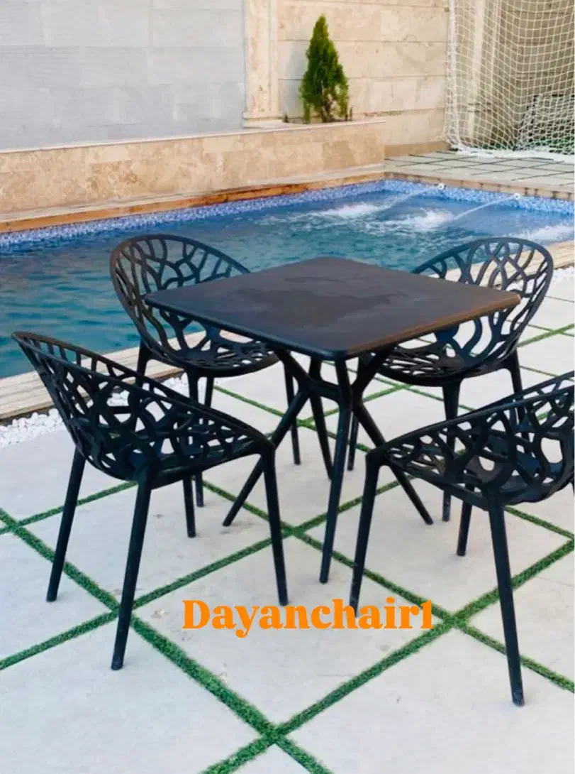 ست میز گرد و صندلی باغی آریا پلاست|میز و صندلی غذاخوری|اسلامشهر, زرافشان|دیوار