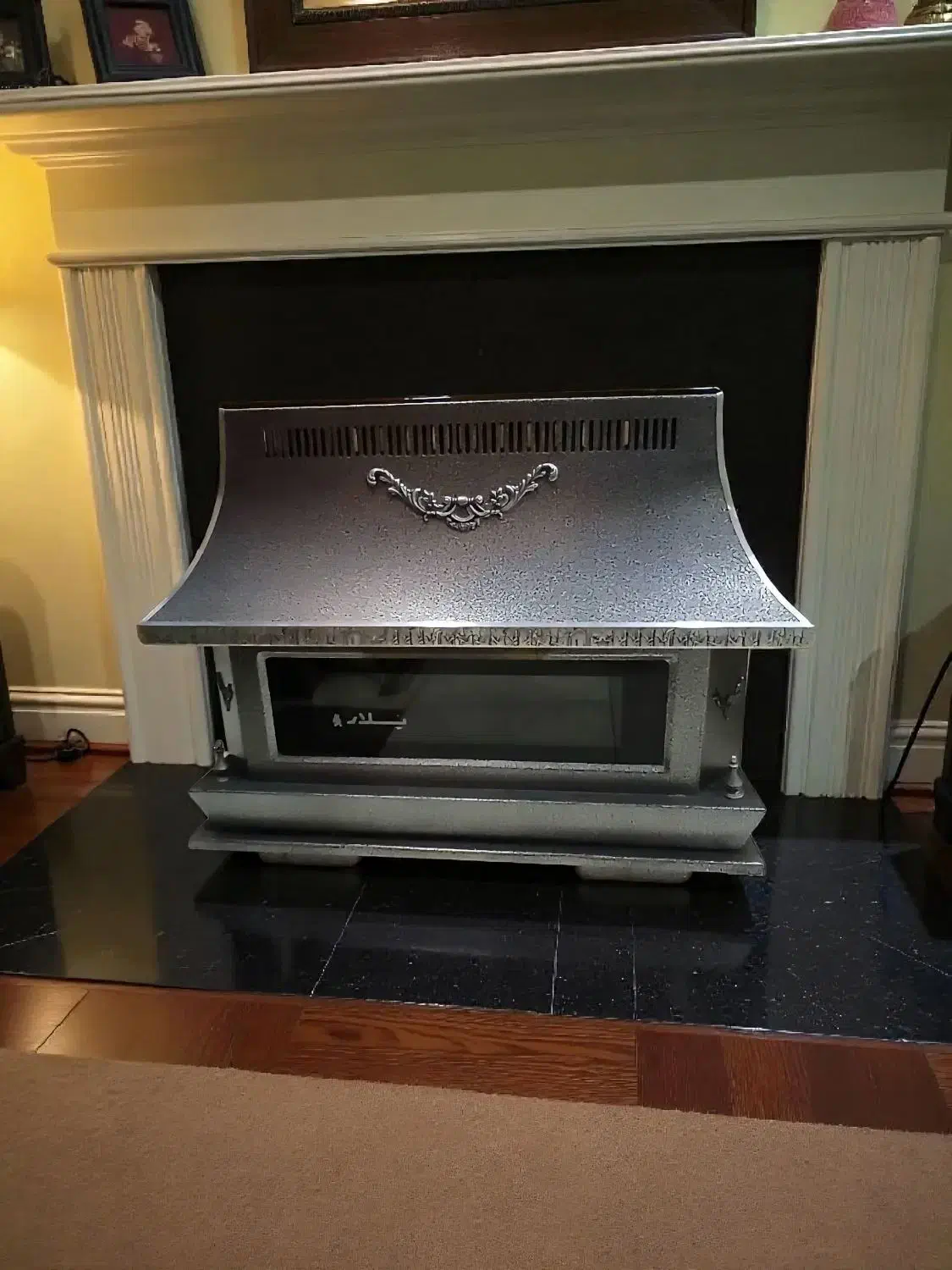 بخاری گازی پولار ۱۰۰۰۰ طرح شومینه نقره ای|بخاری، هیتر، شومینه|فردیس, داوری|دیوار