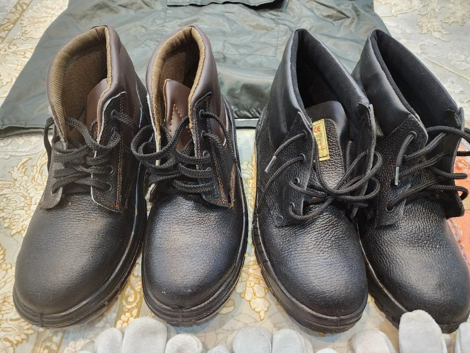 تعدادی آچار و دستکش و کفش ایمنی|ابزارآلات|اصفهان, بهارستان (مخابرات)|دیوار