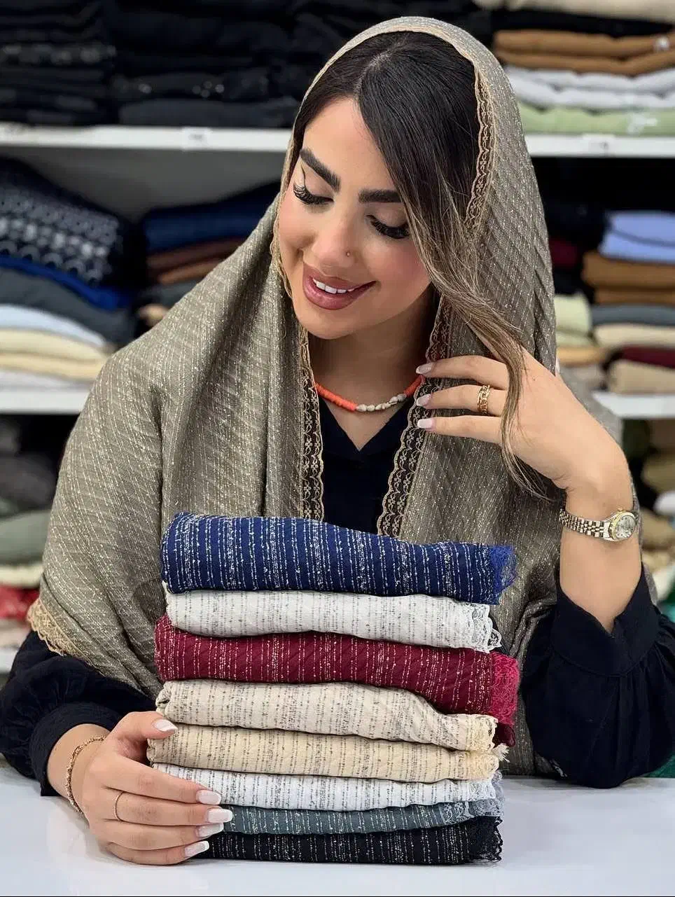 شال روسری مجلسی|لباس|تبریز, |دیوار