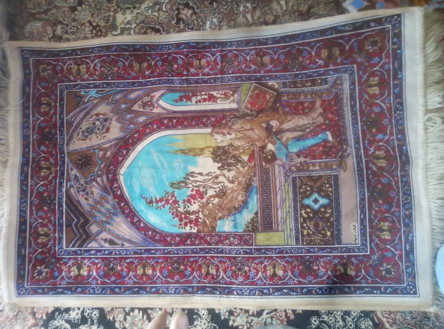 گلیم پادری جفت تابلو فرش نو برای 70سال پیش|فرش|فردیس, شهرک ۱۱۰|دیوار