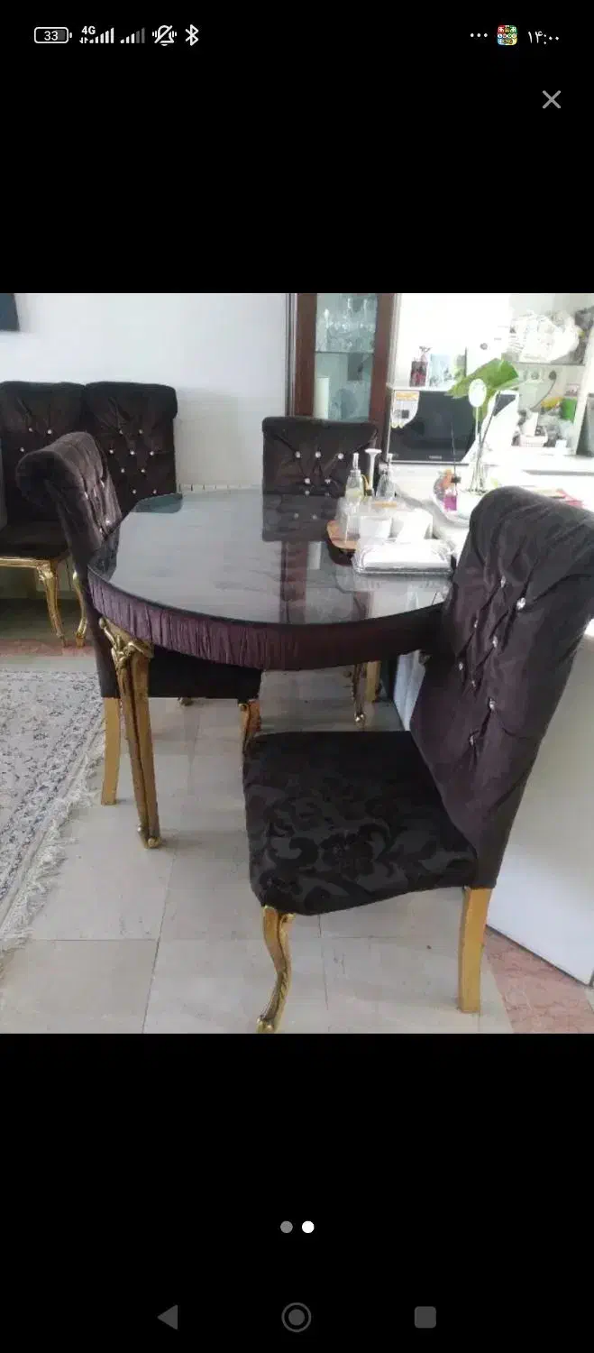 فروش فوری سرویس مبل مخملی شیک در حد نو حراج|مبلمان خانگی و میز عسلی|سراوان, |دیوار