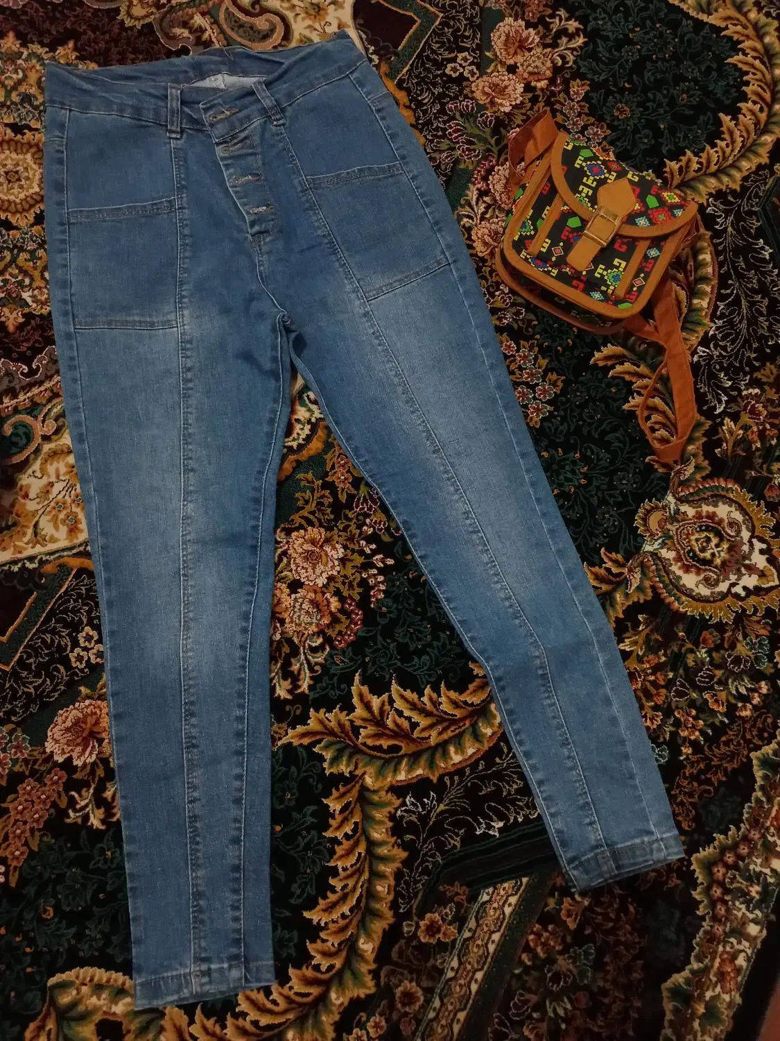 شلوار اسکینی لی نونو باروری و کیف رایگان|لباس|گرگان, |دیوار