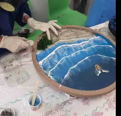 اموزش  رزین و سنگ مصنوعی و تابلوی ماه|خدمات آموزشی|مشهد, امامیه (شهرک غرب)|دیوار