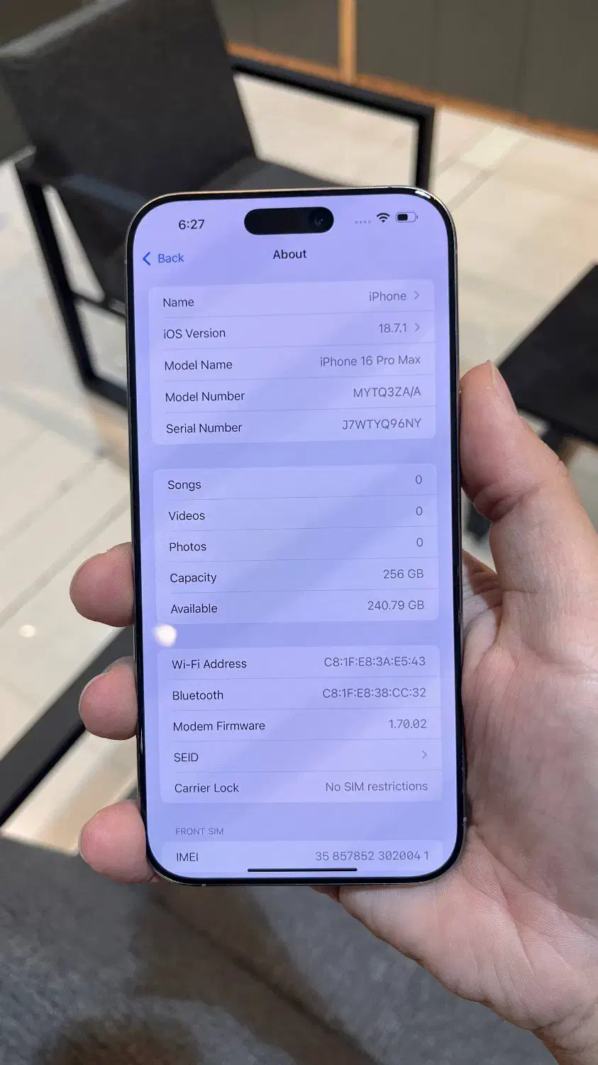 آیفون 16 پرومکس za باتری 100 ریجسترشده|موبایل|مشهد, کوثر|دیوار