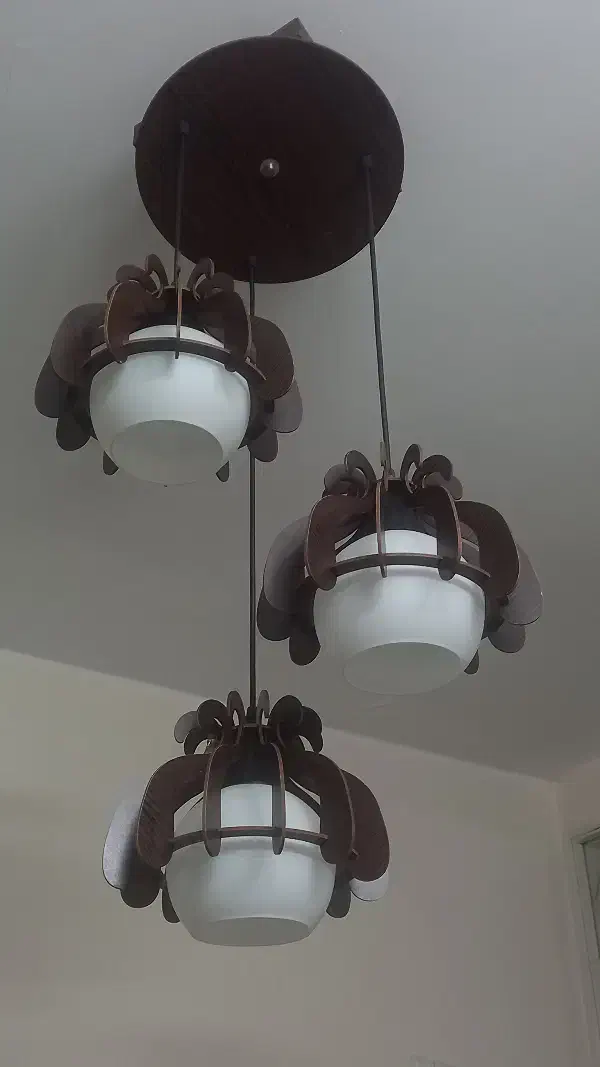 دو عدد لوستر|لوستر و چراغ آویز|سمنان, |دیوار