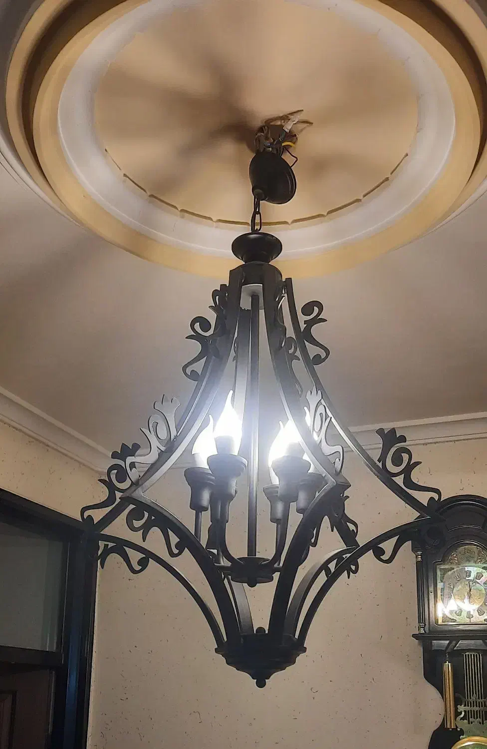 لوستر فلزی کلاسیک|لوستر و چراغ آویز|تبریز, |دیوار