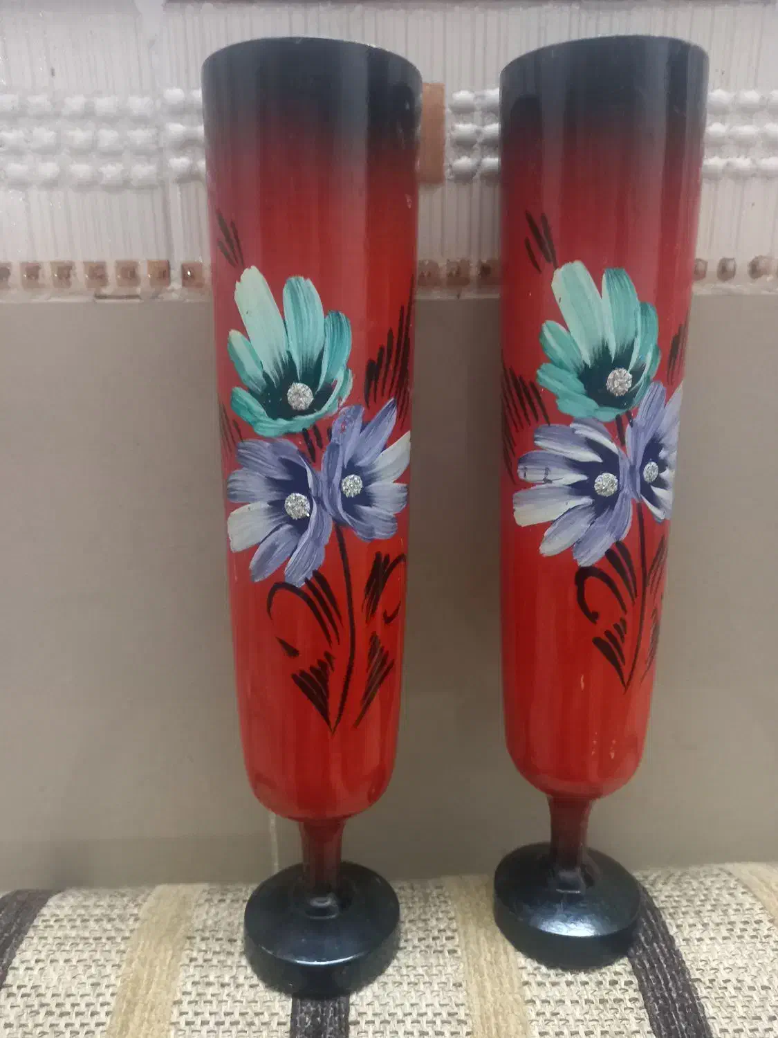 گلدان دکوری چوبی|کلکسیون اشیاء عتیقه|برازجان, |دیوار