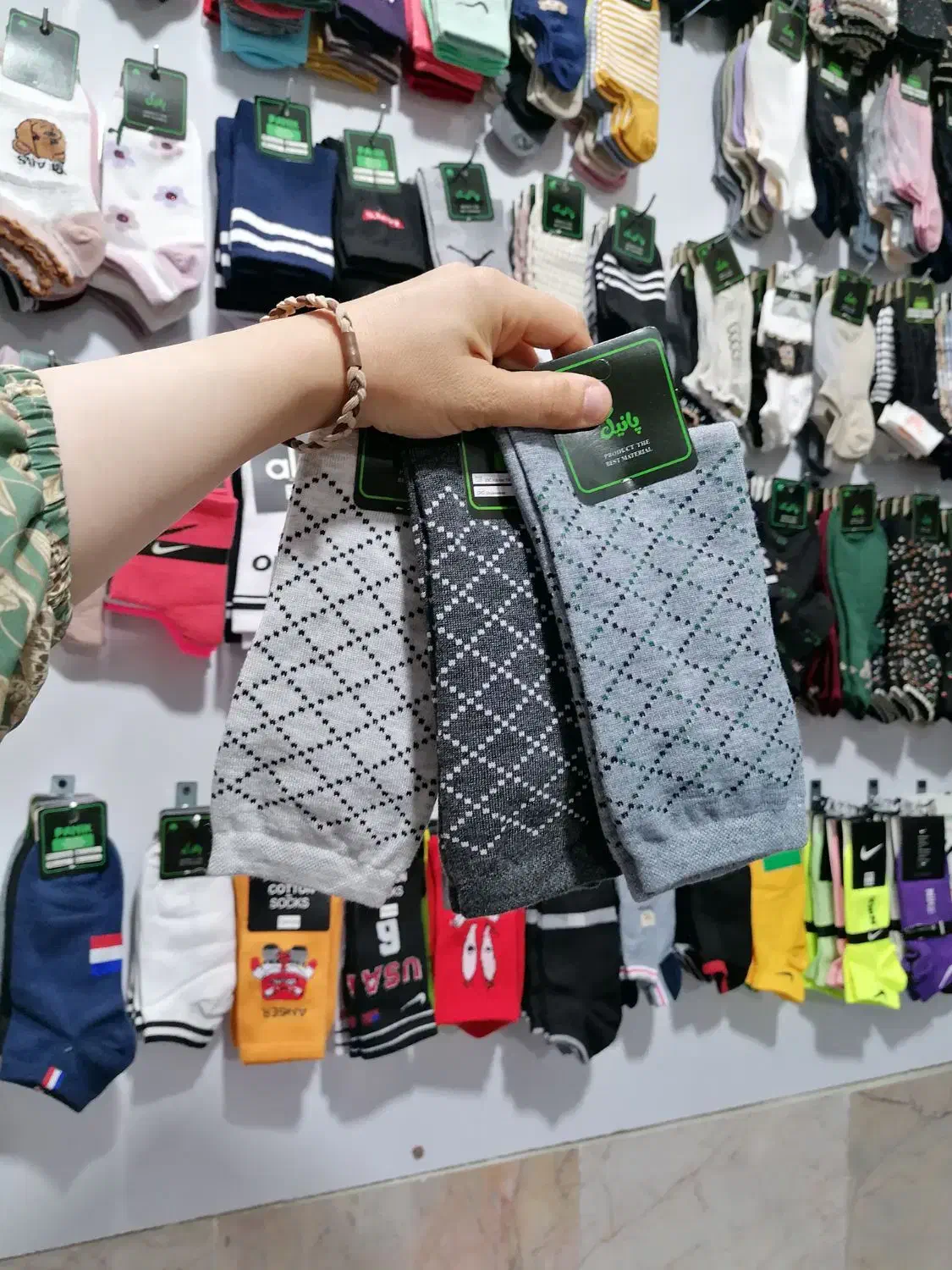 جوراب مردانه ساقدار طرحدار تنوع رنگ جینی|لباس|مشهد, سرافرازان|دیوار