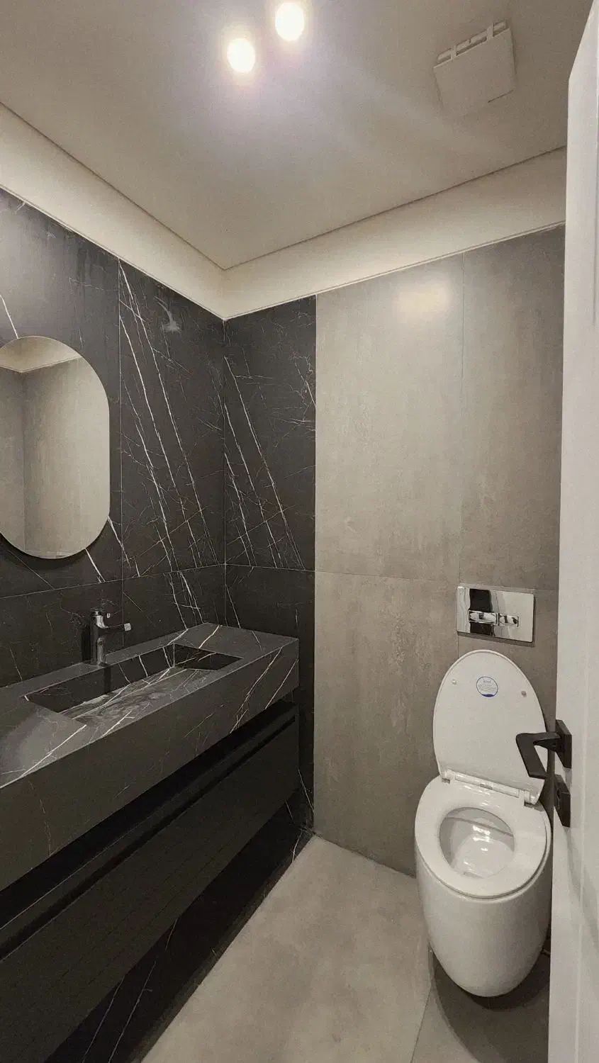 ۸۰مترمشاعات آبی لابی ساختمان برند مبله سعادت آباد