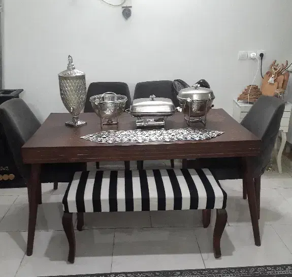 سرویس غذاخوری ومبلمان ست هفت نفره|مبلمان خانگی و میز عسلی|ورامین, ورامین|دیوار