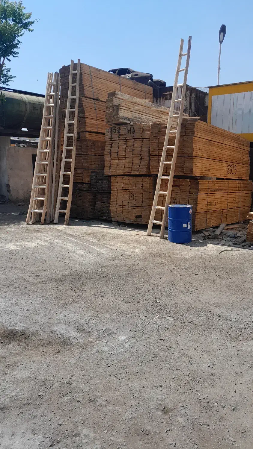 تخته بنایی بشکه نردبان چوبی فرغون الوار روسی|عمدهفروشی|تهران, خاوران|دیوار