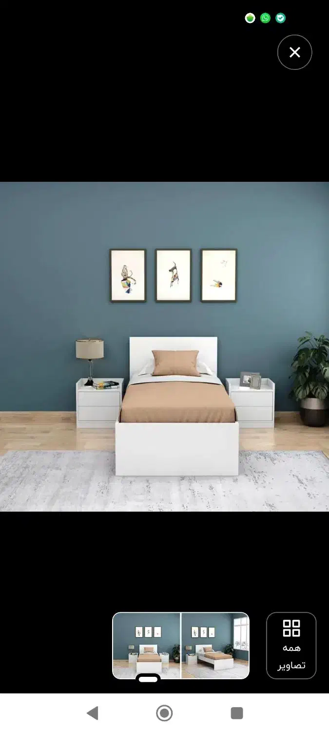 تخت به همراه تشک|تخت و سرویس خواب|کرمانشاه, |دیوار