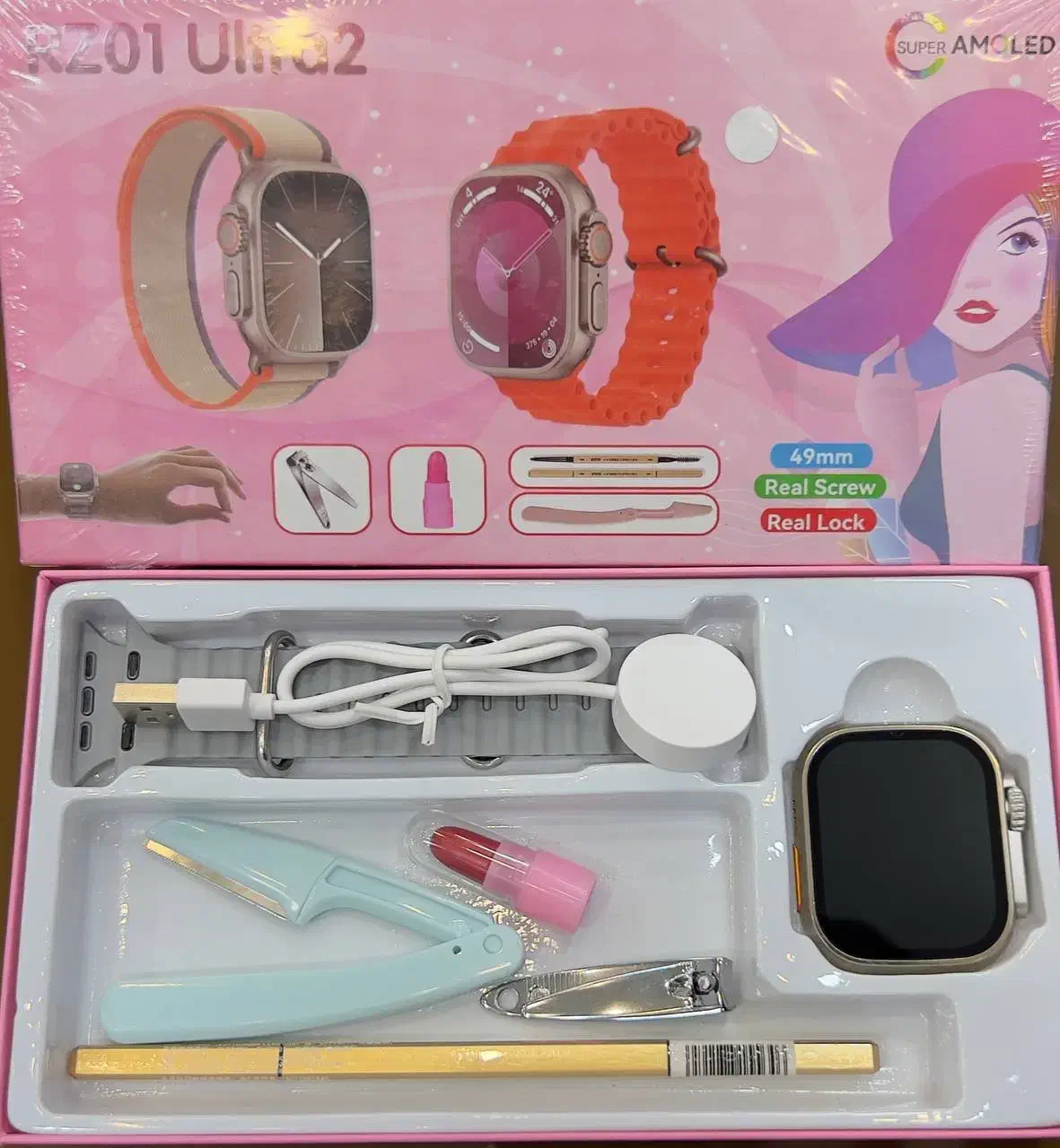 ساعت هوشمند زنانه همراه جند قلم ارایشی بهداشتی|ساعت|مریوان, |دیوار