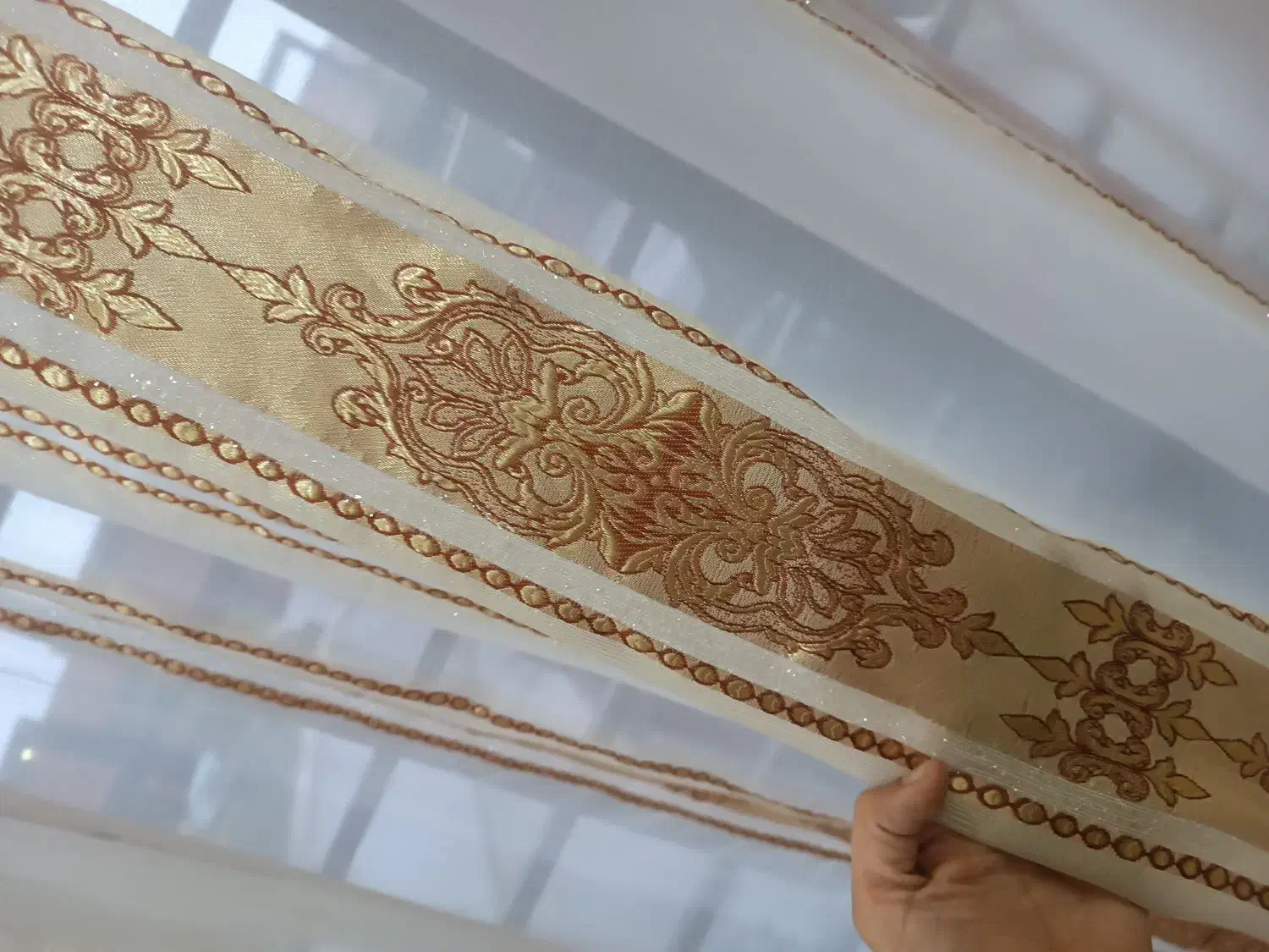 پرده حریر شاین دار|پرده، رانر، رومیزی|چمستان, |دیوار