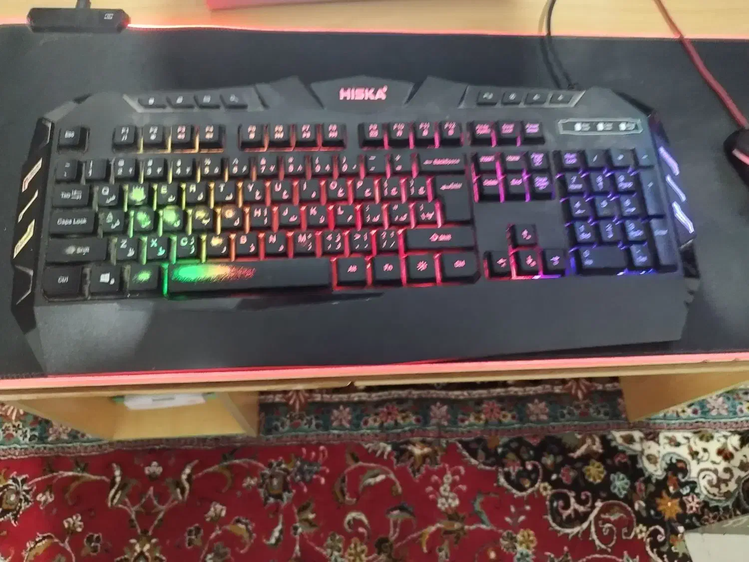 کیبورد گیمینگ هیسکا rgb|قطعات و لوازم جانبی رایانه|اسلام آباد, |دیوار