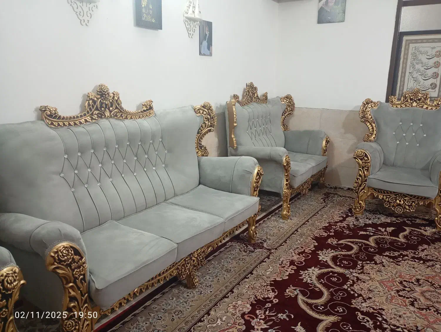 مبل سلطنتی وراحتی|مبلمان خانگی و میز عسلی|یزد, |دیوار