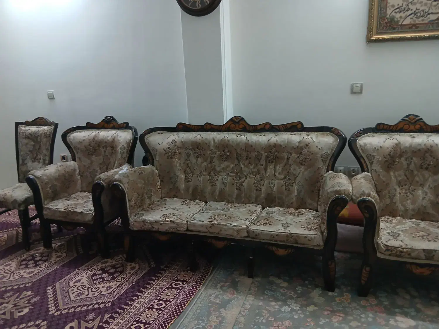 مبل نه نفره|مبلمان خانگی و میز عسلی|شاهین‌شهر, شهرک ردانی پور|دیوار