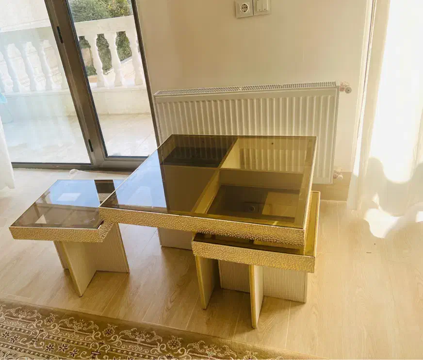 مبل چستر ۸ نفره همراه با جلومبلی|مبلمان خانگی و میز عسلی|میاندوآب, |دیوار