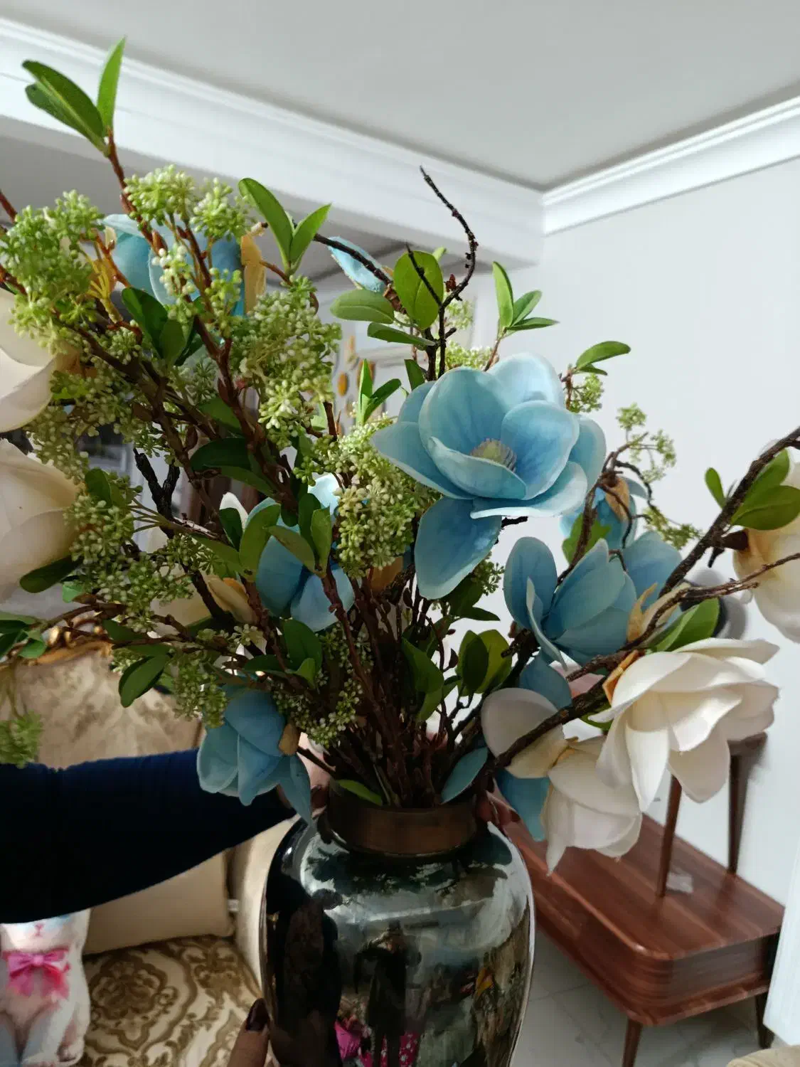 گلدان گل زیبا|گل مصنوعی|خرمدره, |دیوار