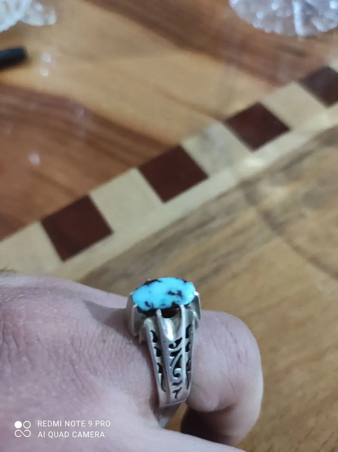انگشتر نقره فیروزه|جواهرات|اردبیل, |دیوار