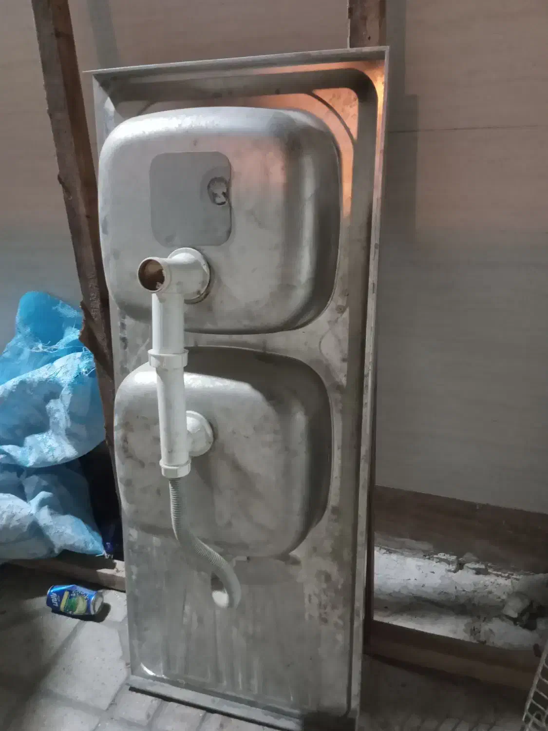 فروش یک عدد سینک دوقلو البرز استیل|مصالح و تجهیزات ساختمان|مرودشت, بیست متری بیمارستان|دیوار