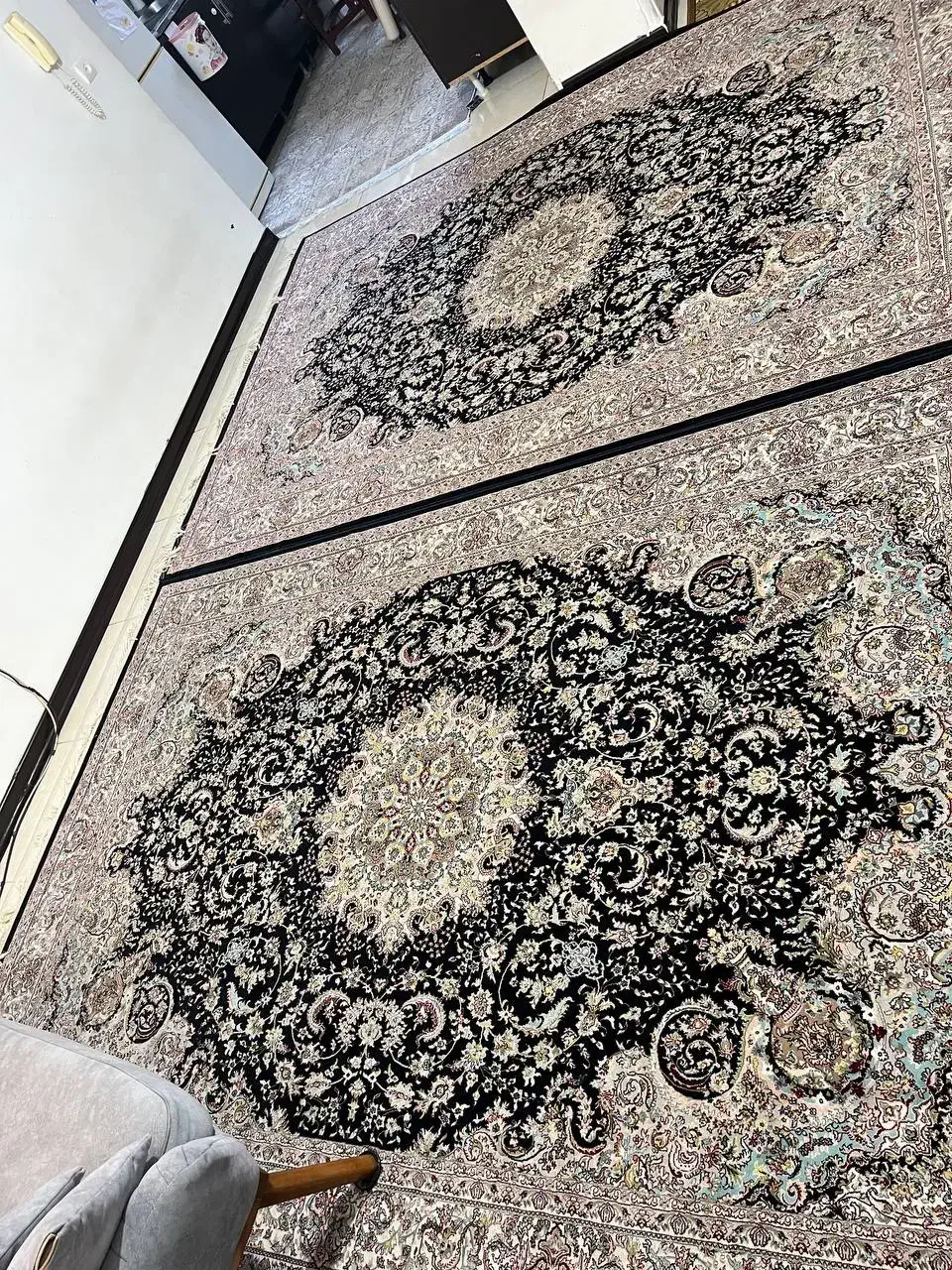 یک جفت فرش 6متری|فرش|املش, |دیوار