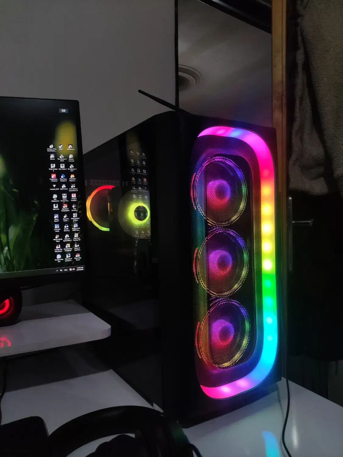 قاب کیس rgb|قطعات و لوازم جانبی رایانه|ارومیه, |دیوار