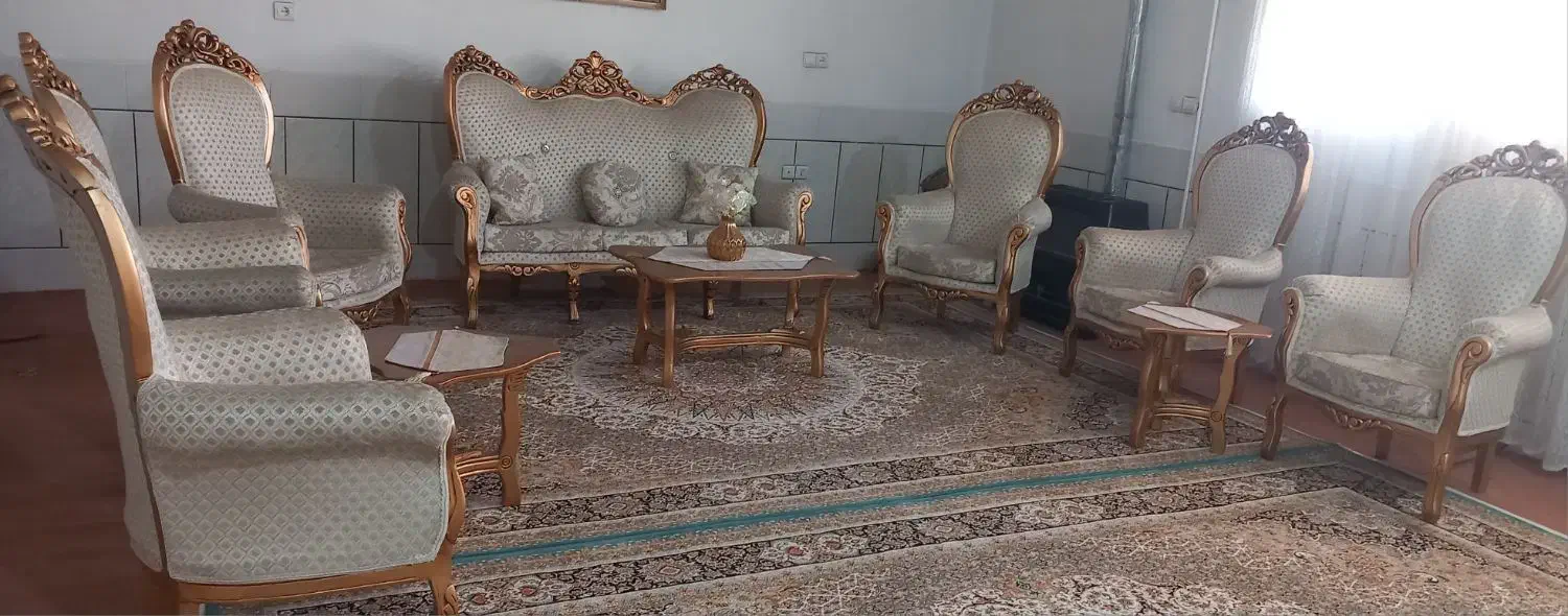 مبل سلطنتی چوب راش|مبلمان خانگی و میز عسلی|الیگودرز, |دیوار