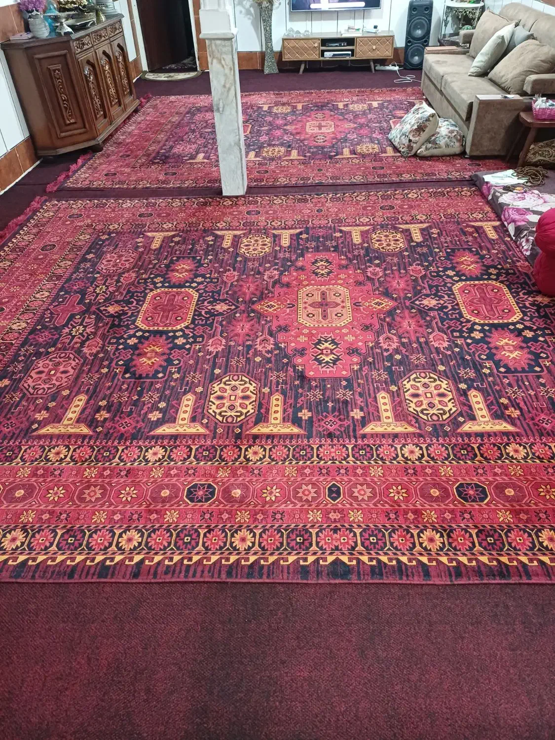 ۲ تخته فرش ۱۲ متری طرح دستبافت|فرش|ورامین, شهرک مدرس|دیوار