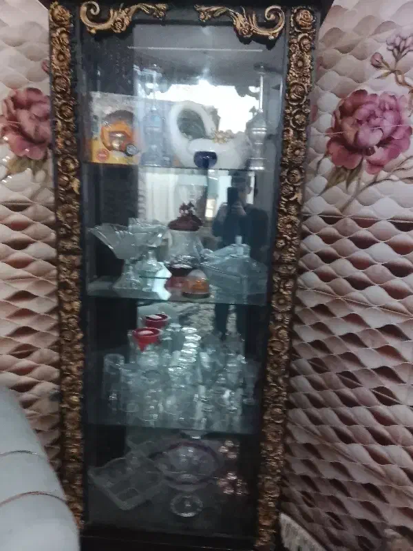 آینه و ویترین|بوفه، ویترین، کنسول|امیدیه, |دیوار