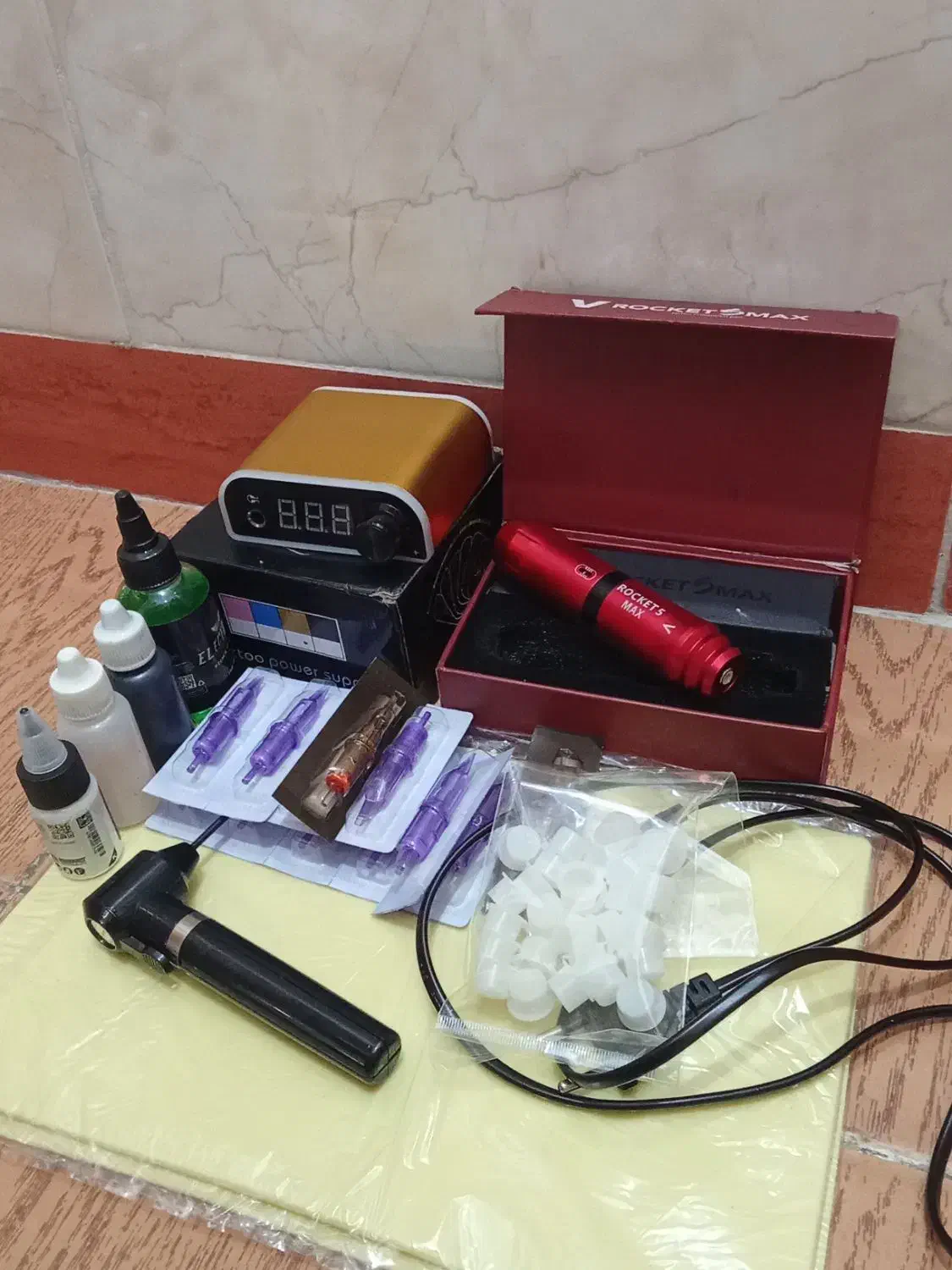 دستگاه تتو همراه لوازم|آرایشی، بهداشتی، درمانی|قائمشهر, |دیوار