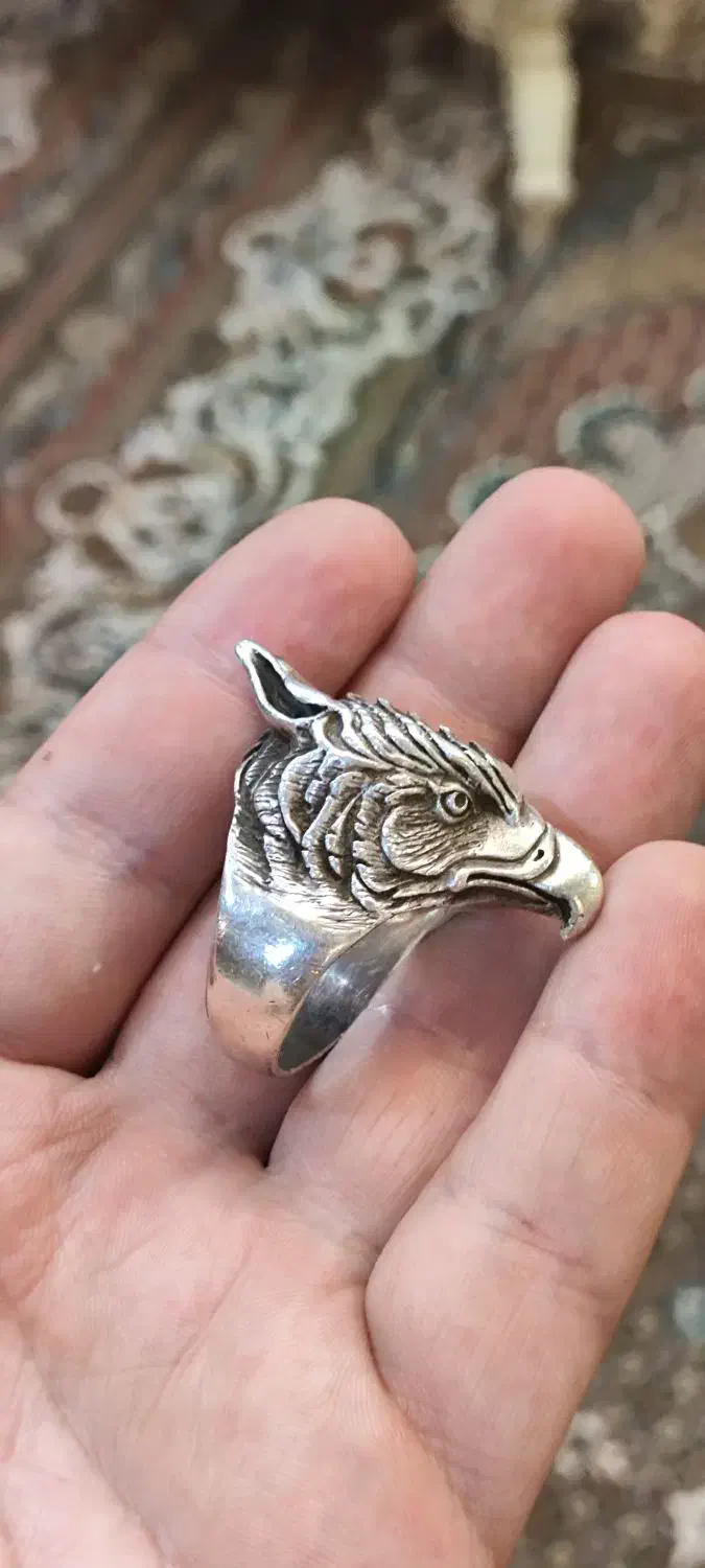 انگشتر نقره دست ساز|زیورآلات و اکسسوری|قائمشهر, |دیوار