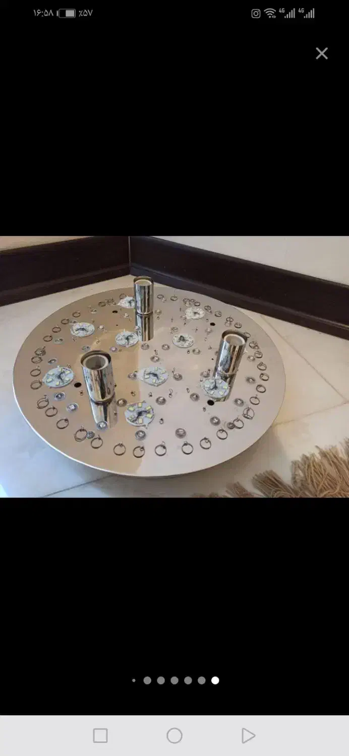 لوستر8شاخه حبابی|لوستر و چراغ آویز|بروجرد, |دیوار