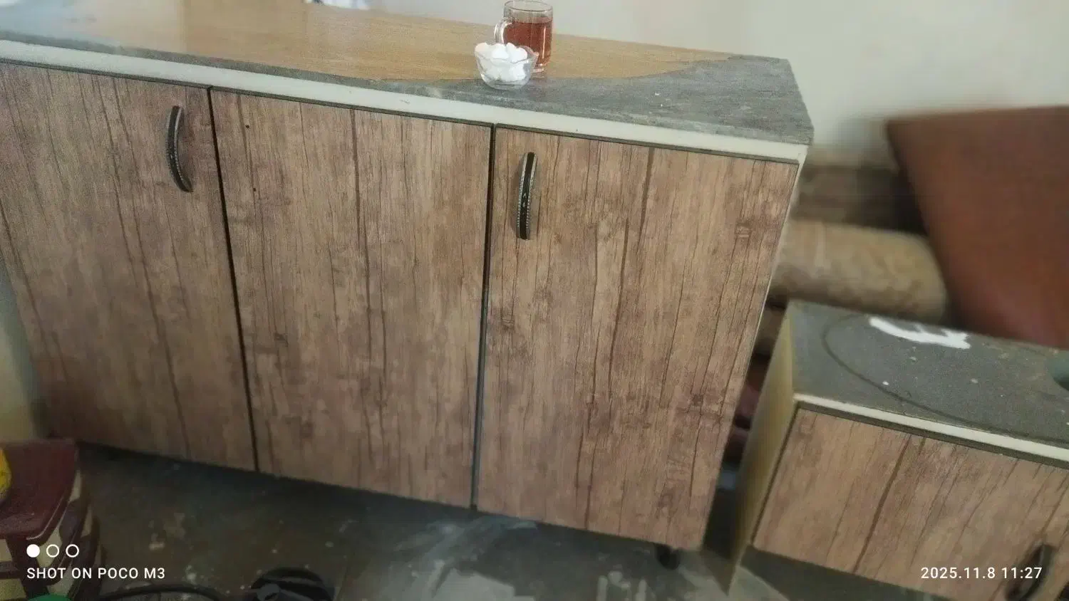 کابینت سه در و ابچکان|آب‌چکان و نظم‌دهنده ظروف|همدان, |دیوار