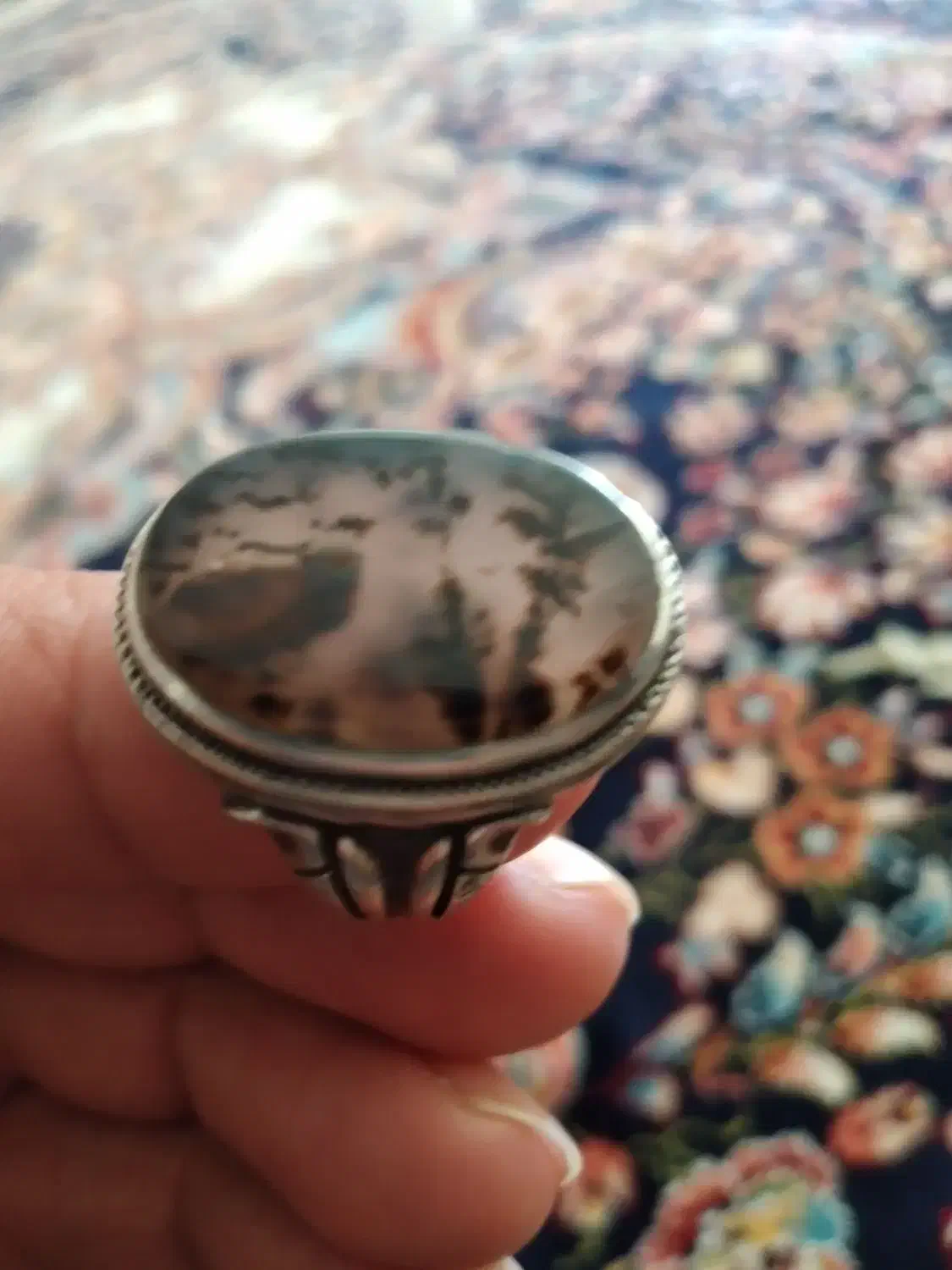 انگشتر نقره شجر  با رکاب خوب|جواهرات|ایوان, |دیوار