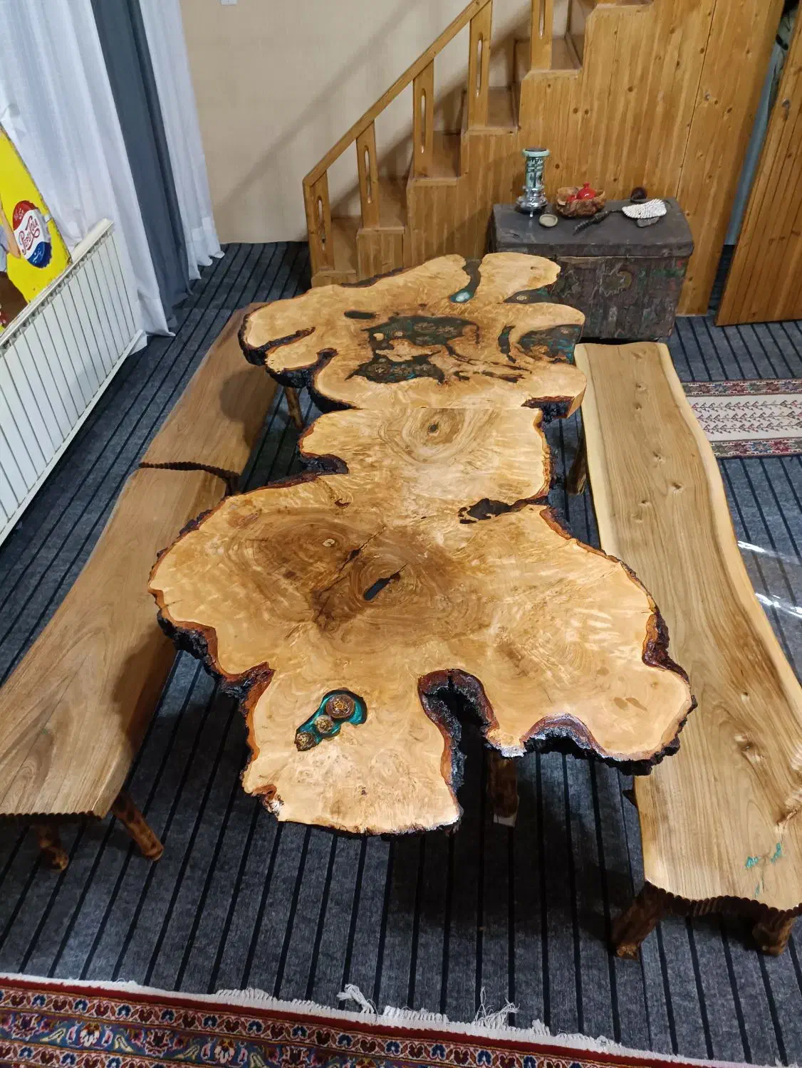 میز روستیک|میز و صندلی غذاخوری|فشم, |دیوار