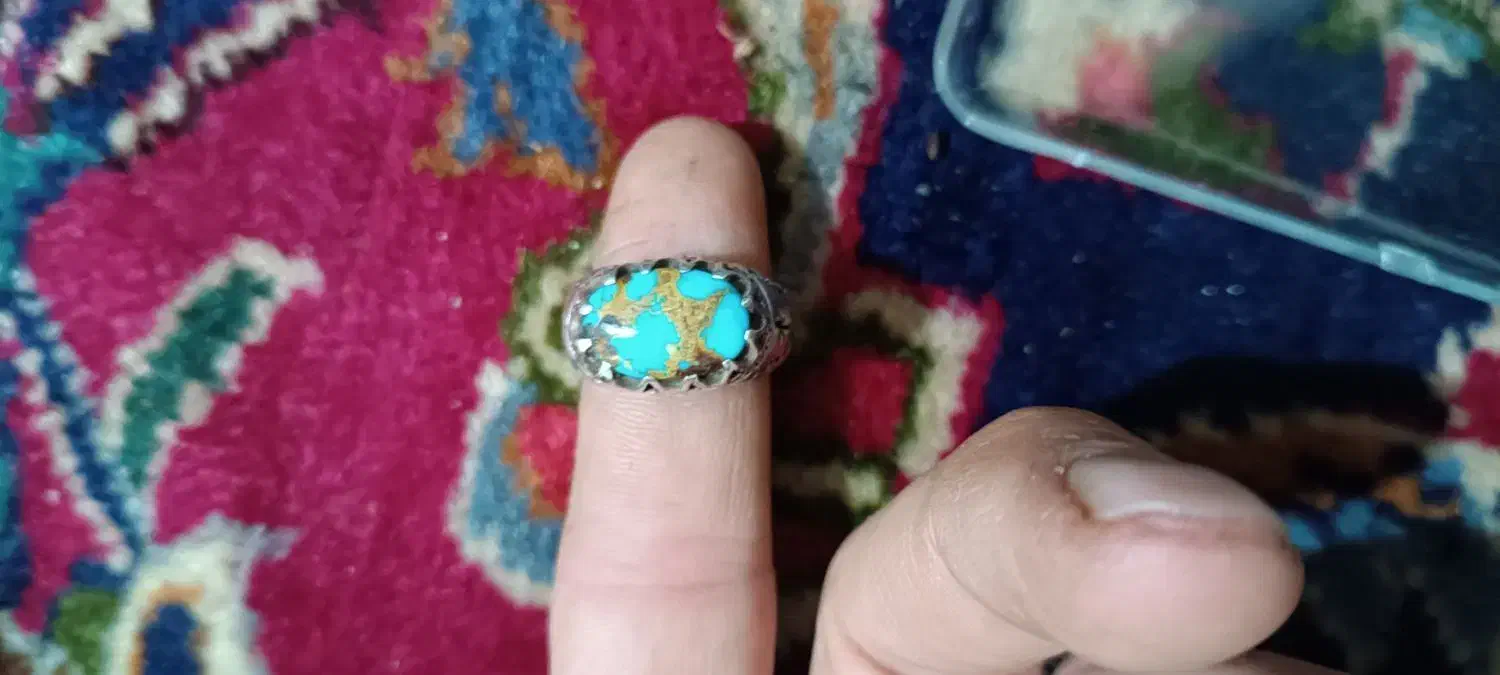 انگشتر فیروزه شجری|جواهرات|میانه, |دیوار