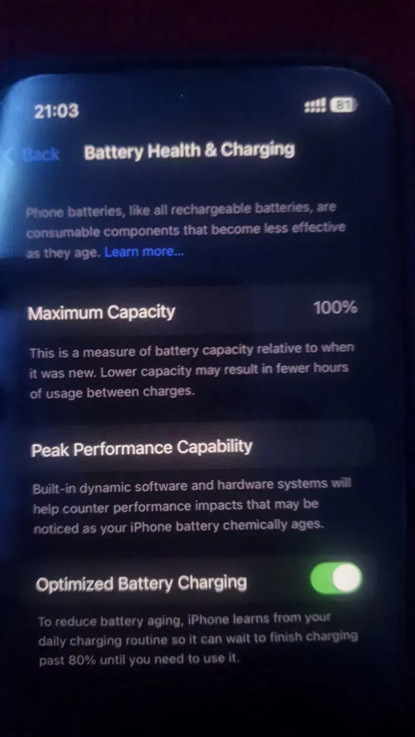 اپل  iPhone 13 Pro باطری100حافظه 1ترا|موبایل|کرج, دهقان ویلا|دیوار