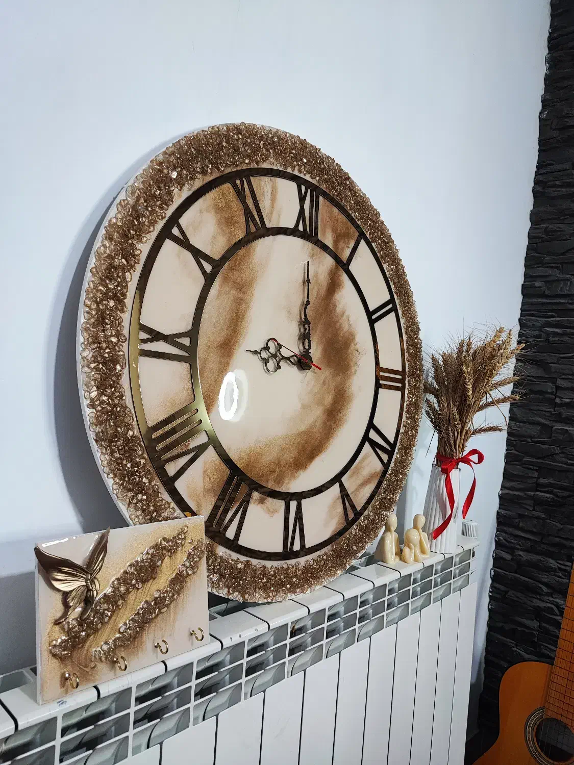 ست ساعت و جاکلیدی رزینی|ساعت دیواری و تزئینی|گنبد کاووس, |دیوار