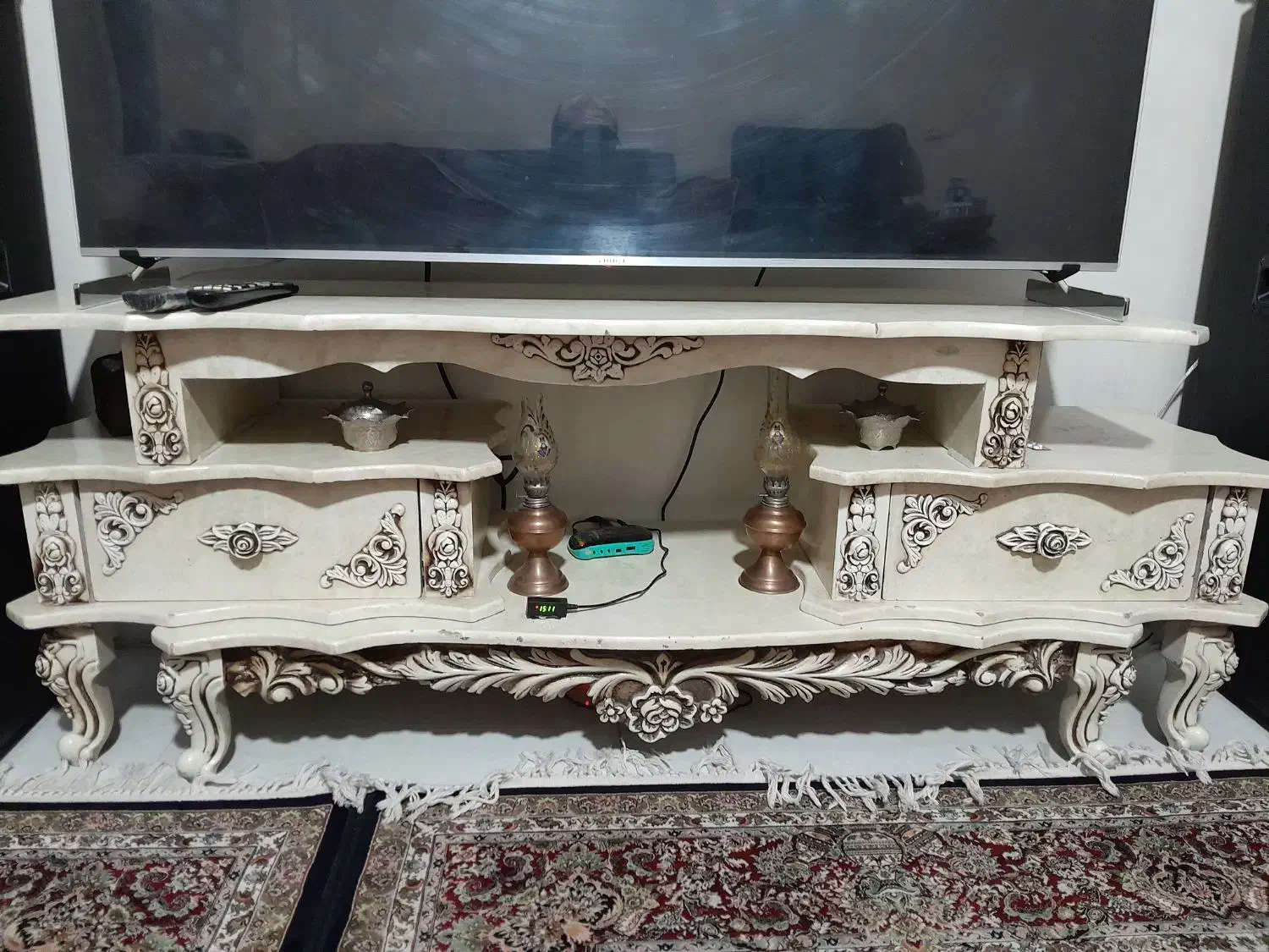 زیر تلوزیونی طرح سنگی|میز تلویزیون|پاکدشت, پاکدشت (مامازند)|دیوار