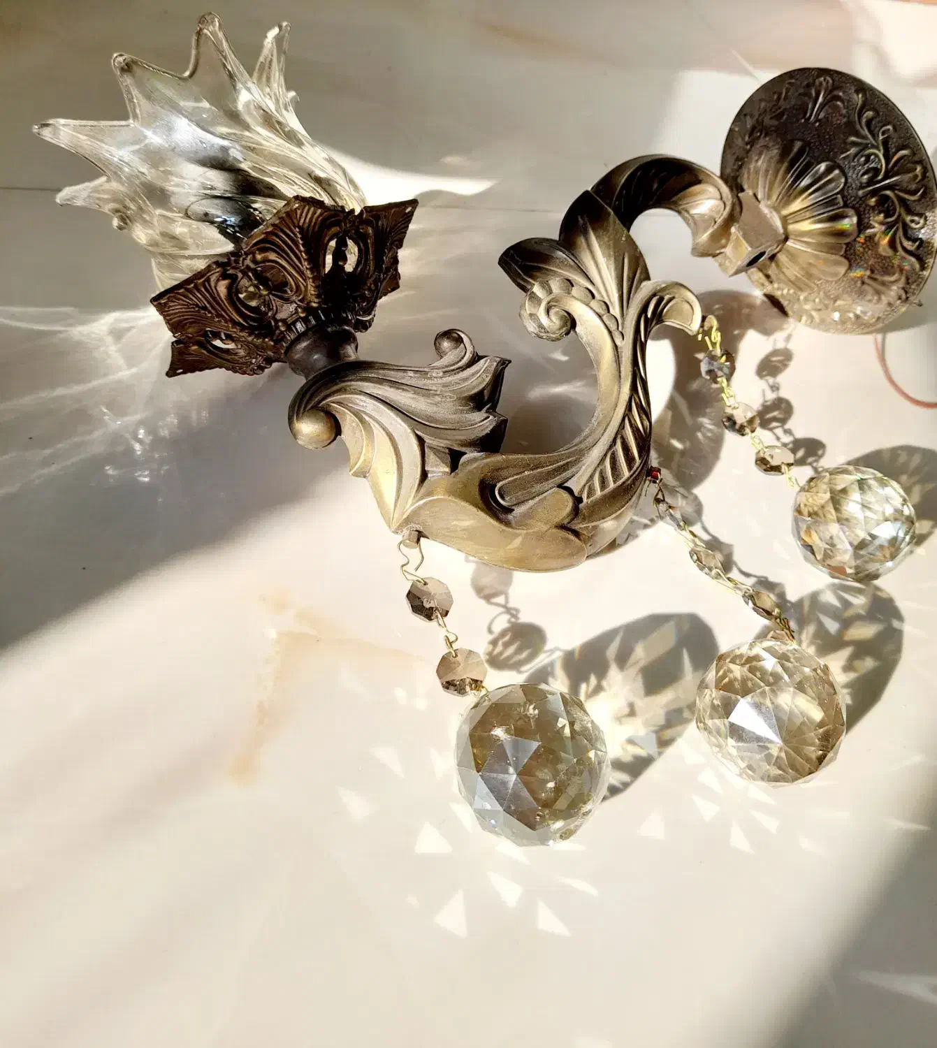 لوستر دیواری دیوارکوب  دیوار کوب برنز|لوستر و چراغ آویز|تهران, وردآورد|دیوار