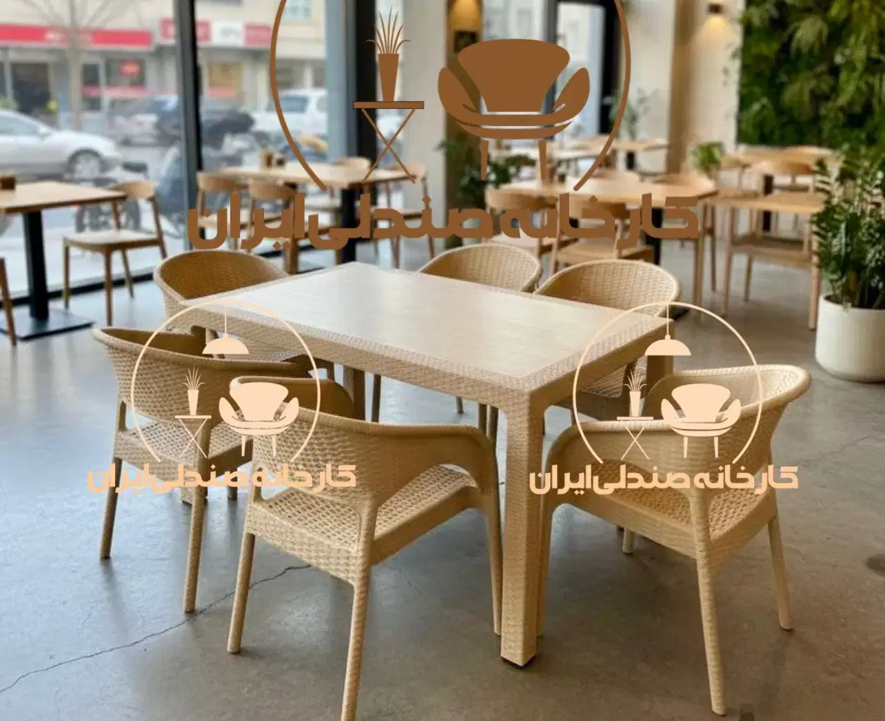 میز و صندلی پلاستیکی طرح سپیده نهارخوری غذاخوری|میز و صندلی غذاخوری|تهران, میدان ولیعصر|دیوار