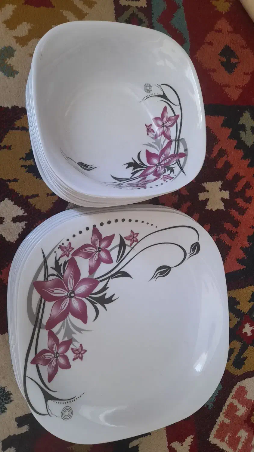 ۱۰عدد بشقابو۹عدد کاسه|ظروف سرو و پذیرایی|مریوان, |دیوار