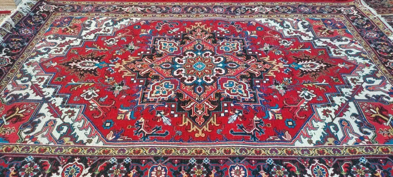 دوجفت فرش(4عدد) هریس نقشه تاجری علا|فرش|ورزقان, |دیوار