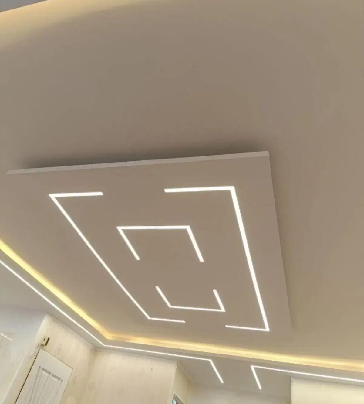 کناف کاری .تی وی وال.  طراحی دکوراسیون داخلی|خدمات پیشه و مهارت|خرم‌آباد, |دیوار