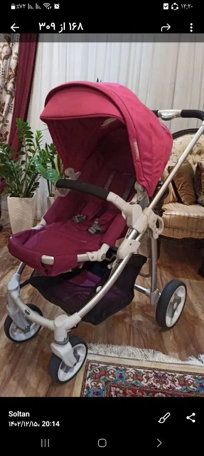 کالسکه وکریر کاملا نو وسالم|کالسکه و لوازم جانبی|اصفهان, سپاهان‌شهر|دیوار